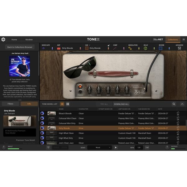 IK Multimedia TONEX Joe Satriani Amp Vault