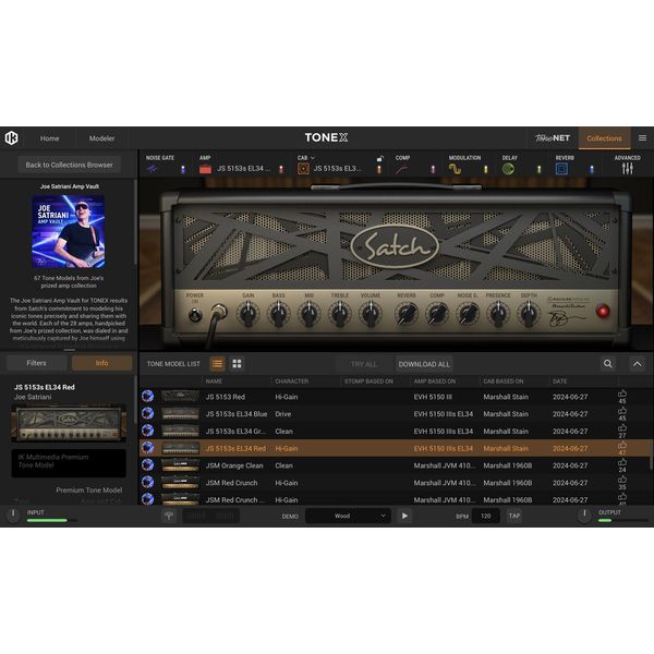 IK Multimedia TONEX Joe Satriani Amp Vault