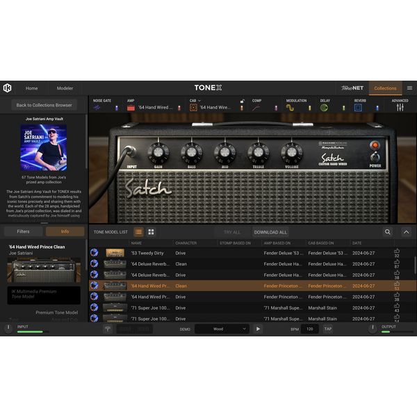 IK Multimedia TONEX Joe Satriani Amp Vault