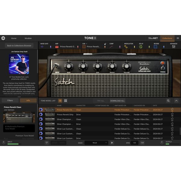 IK Multimedia TONEX Joe Satriani Amp Vault