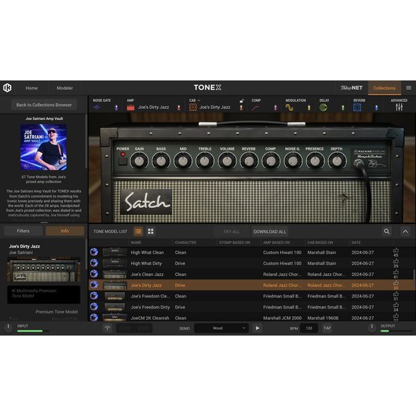IK Multimedia TONEX Joe Satriani Amp Vault