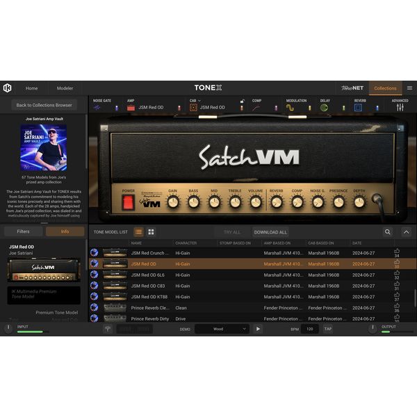 IK Multimedia TONEX Joe Satriani Amp Vault