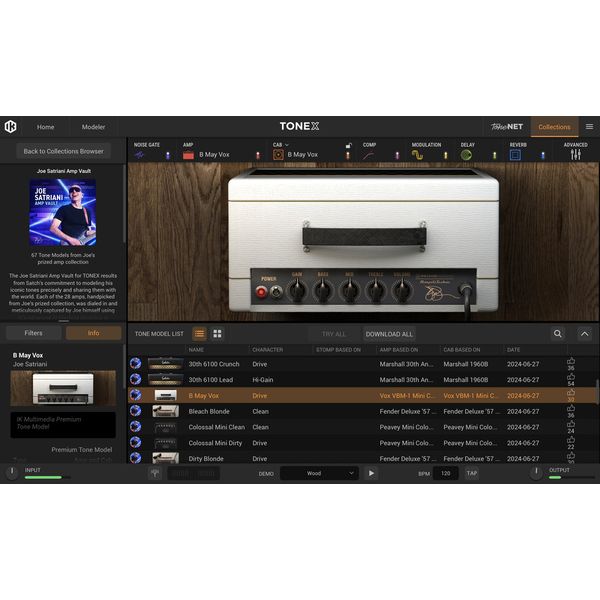 IK Multimedia TONEX Joe Satriani Amp Vault