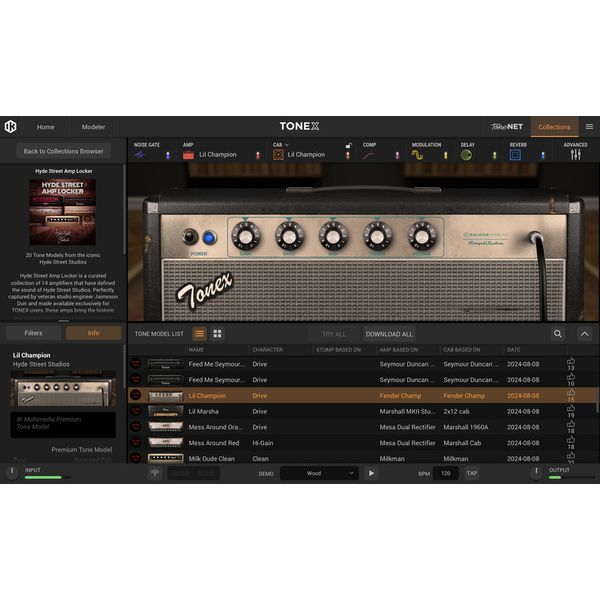 IK Multimedia TONEX Hyde Street Amp Locker