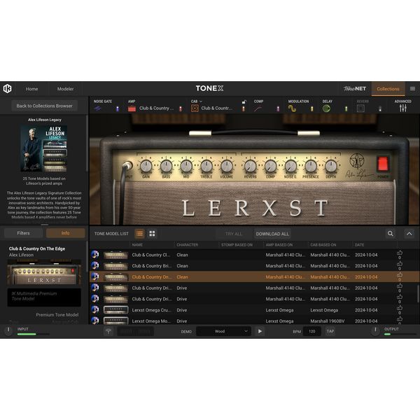 IK Multimedia TONEX Alex Lifeson Legacy