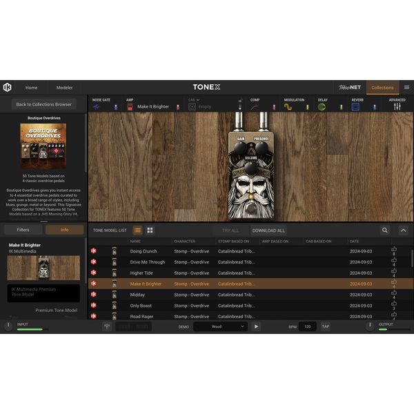 IK Multimedia TONEX Boutique Overdrives
