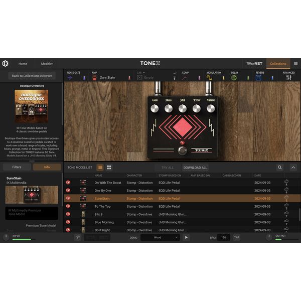 IK Multimedia TONEX Boutique Overdrives