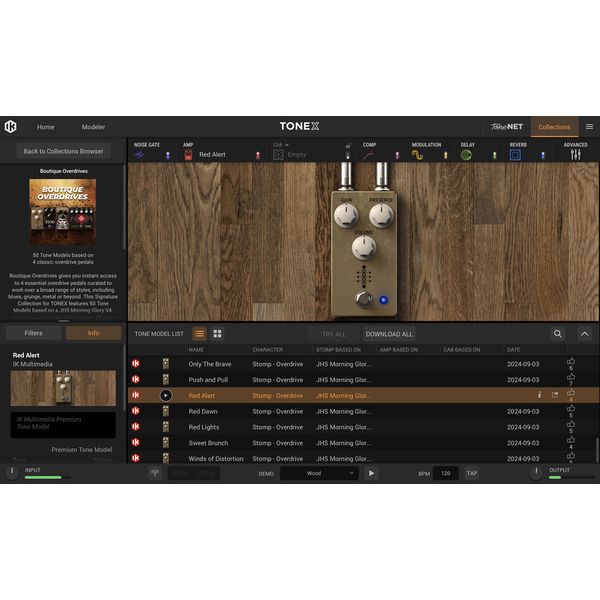 IK Multimedia TONEX Boutique Overdrives
