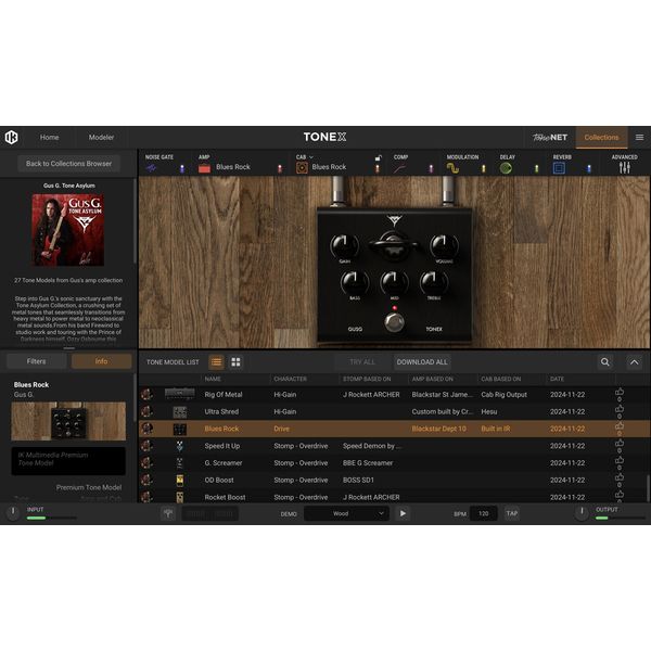 IK Multimedia TONEX Gus G. Tone Asylum