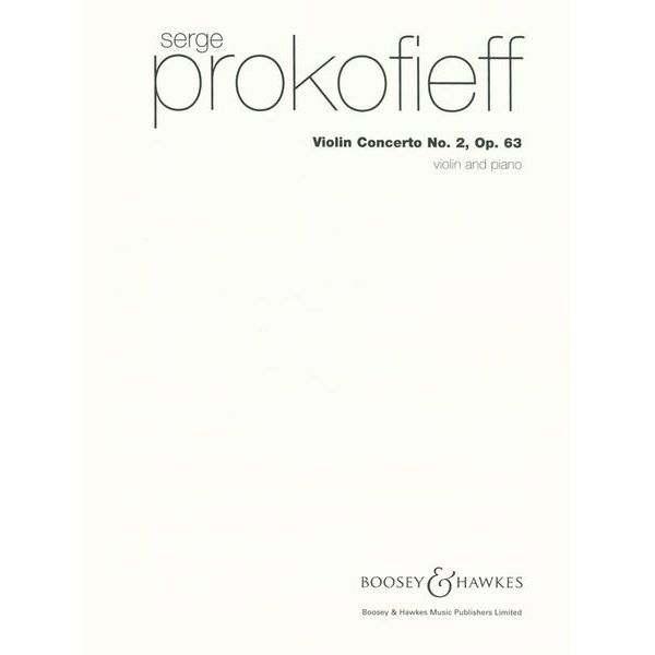 Boosey & Hawkes Prokofjew Violinkonzert Nr. 2