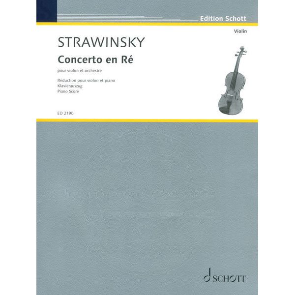 Schott Strawinsky Concerto En Ré