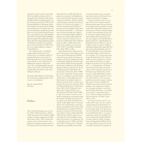 Henle Verlag Saint-Saëns Introduction