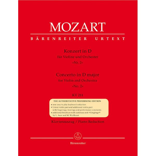 Bärenreiter Mozart Violinkonzert Nr. 2