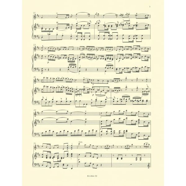 Bärenreiter Mozart Violinkonzert Nr. 2