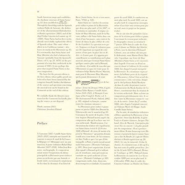 Henle Verlag Saint-Saëns Havanaise op. 83