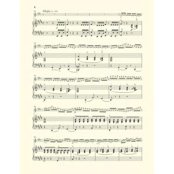 Henle Verlag Saint-Saëns Havanaise op. 83