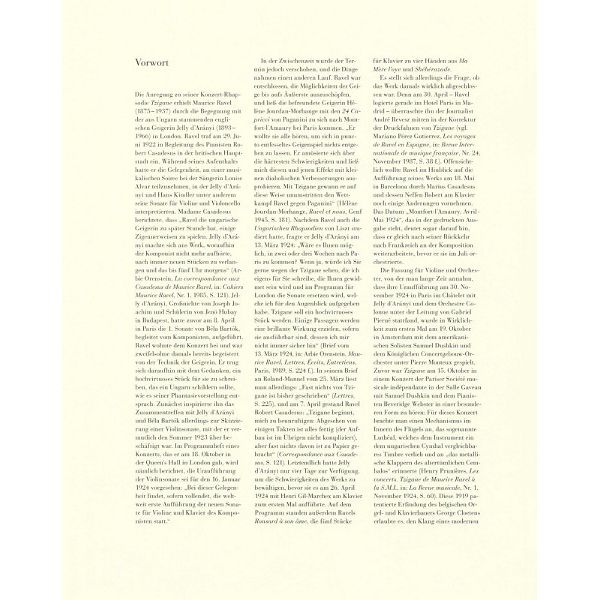 Henle Verlag Ravel Tzigane