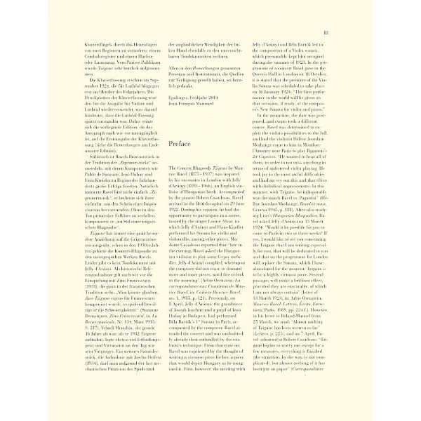 Henle Verlag Ravel Tzigane