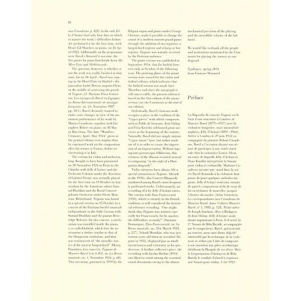 Henle Verlag Ravel Tzigane