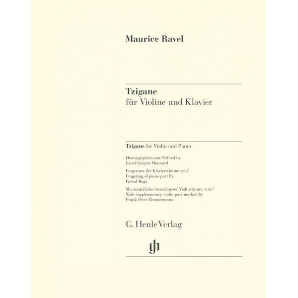 Henle Verlag Ravel Tzigane