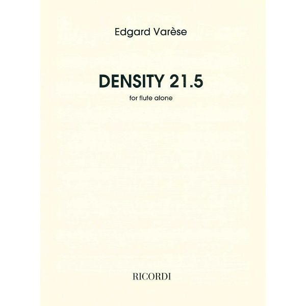 Ricordi Varèse Density 21.5