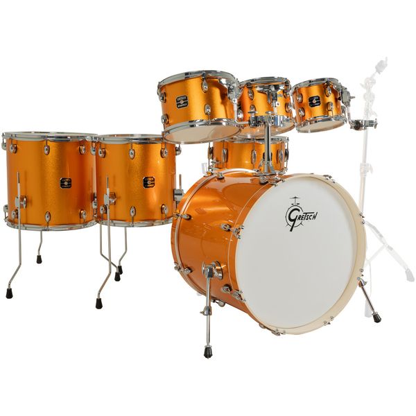 Gretsch Drums Energy Orange Sparkle 7pcs Set