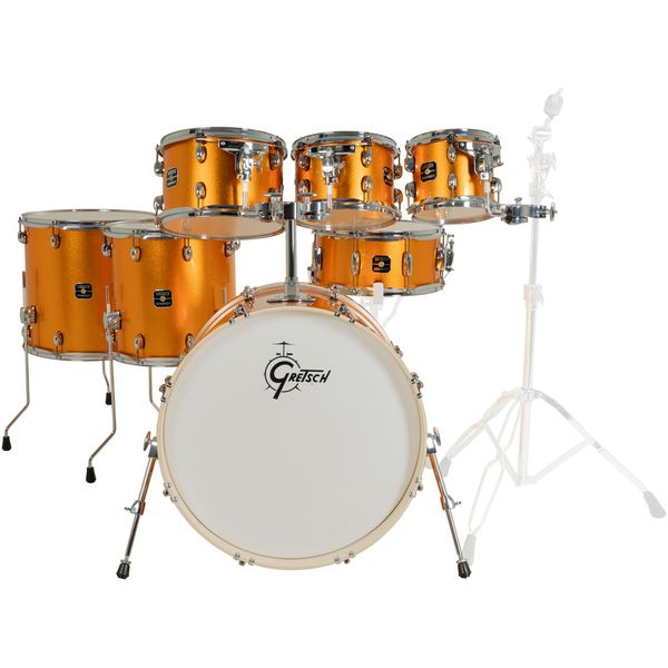 Gretsch Drums Energy Orange Sparkle 7pcs Set