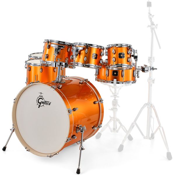Gretsch Drums Energy Orange Sparkle 7pcs Set