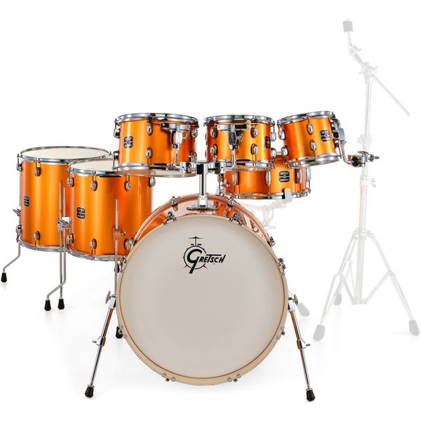 Gretsch Drums Energy Orange Sparkle 7pcs Set