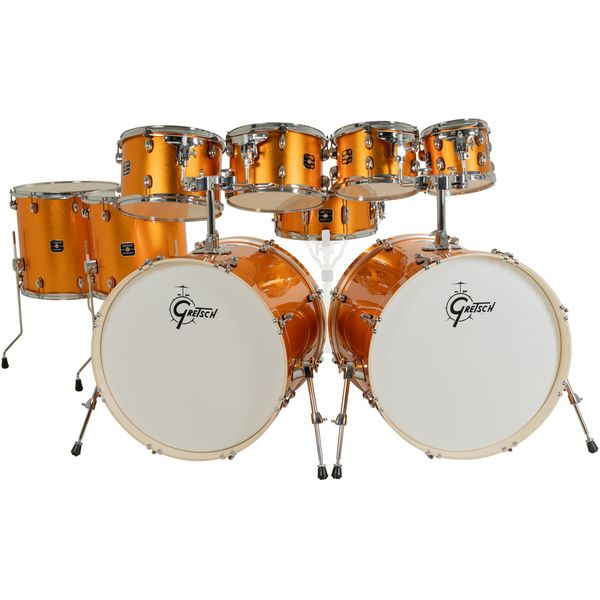 Gretsch Drums Energy Orange Sparkle 9pcs Set