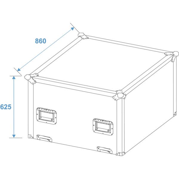 Roadinger Flightcase Spiegelkugel 75cm