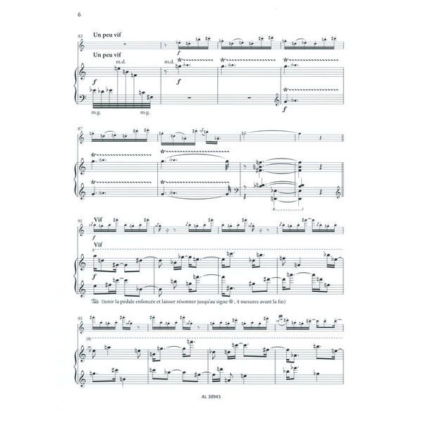 Alphonse Leduc Messiaen Le Merle Noir