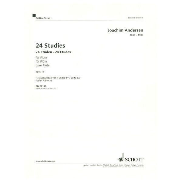 Schott Andersen 24 Etüden op.15