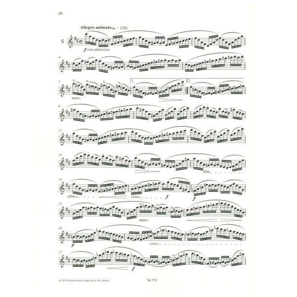 Schott Andersen 24 Etüden op.15