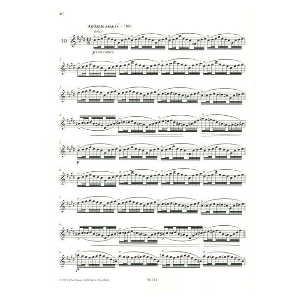 Schott Andersen 24 Etüden op.15