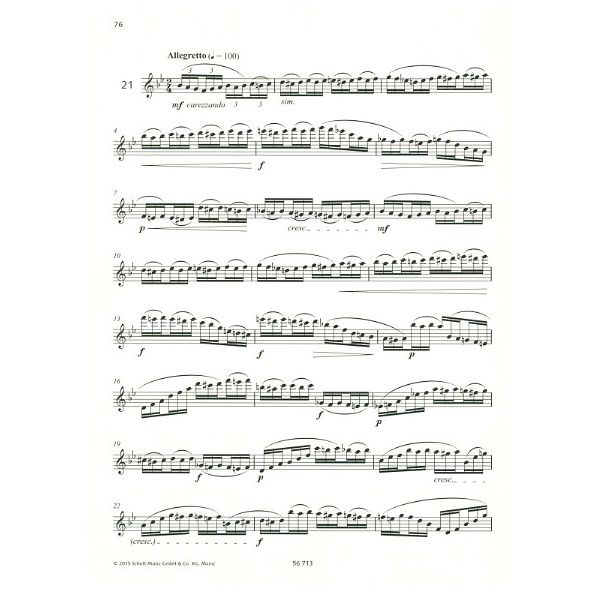 Schott Andersen 24 Etüden op.15