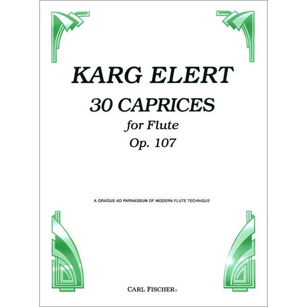 Carl Fischer Karg-Elert 30 Caprices op. 107