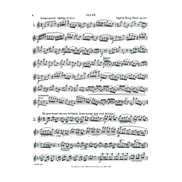 Carl Fischer Karg-Elert 30 Caprices op. 107