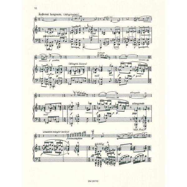 Zimmermann Verlag Karg-Elert Sonate B-Dur op.121