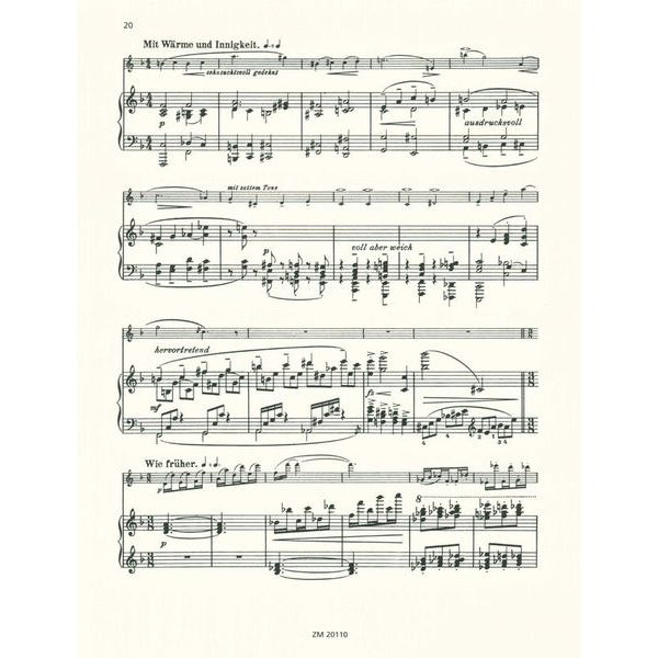 Zimmermann Verlag Karg-Elert Sonate B-Dur op.121