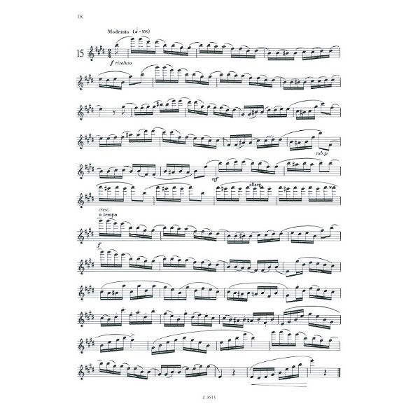 Editio Musica Budapest Köhler Etüden op.33 Flöte I