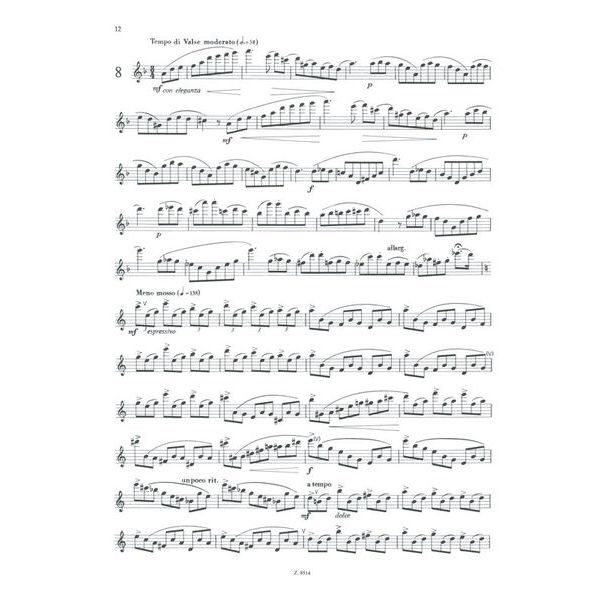 Editio Musica Budapest Köhler Etüden op.33 Flöte II
