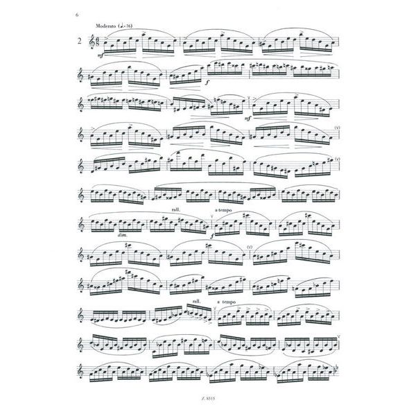 Editio Musica Budapest Köhler Etüden op.33 Flöte III