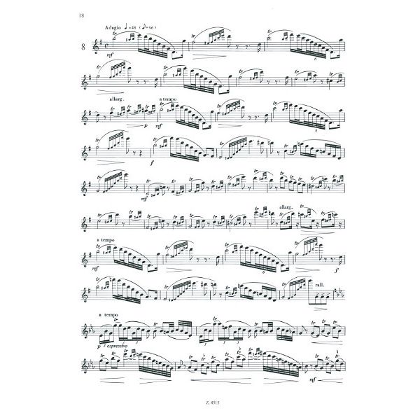 Editio Musica Budapest Köhler Etüden op.33 Flöte III