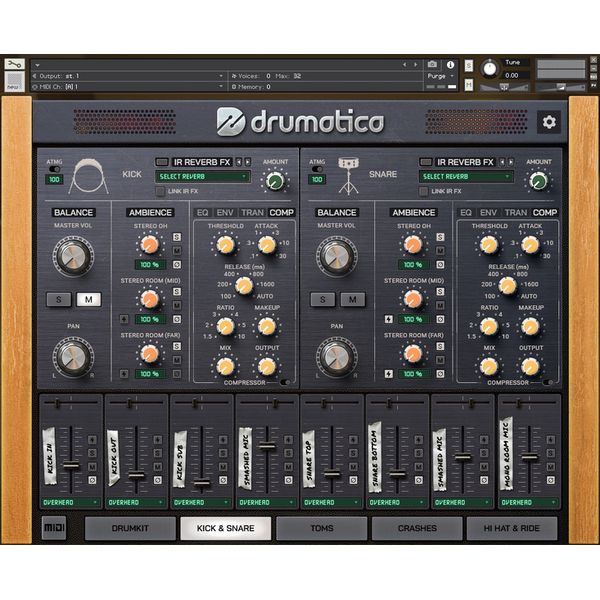 Drumatica Black Oyster Drum Kit