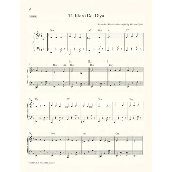 Schott Klezmer and Sephardic Tunes