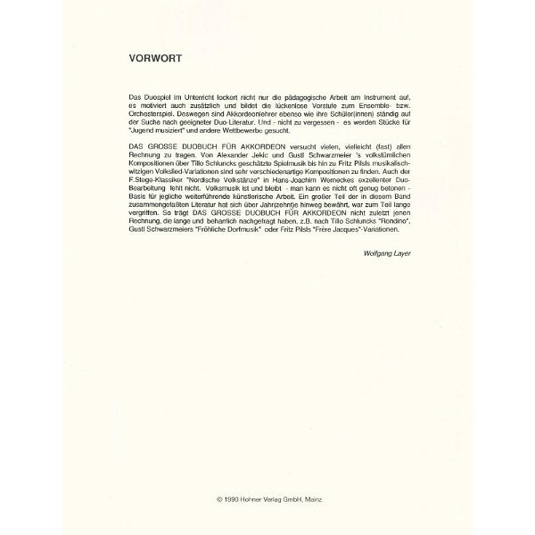 Hohner Das große Duo-Buch Akkordeon