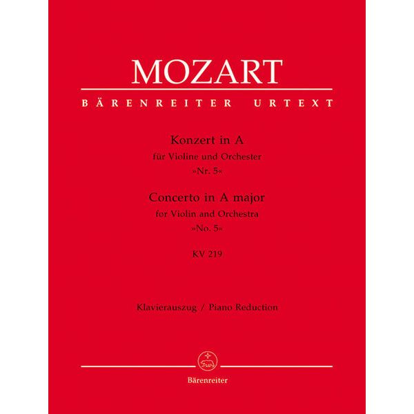 Bärenreiter Mozart Violinkonzert Nr. 5