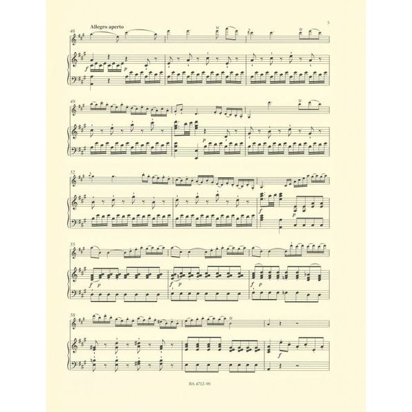 Bärenreiter Mozart Violinkonzert Nr. 5