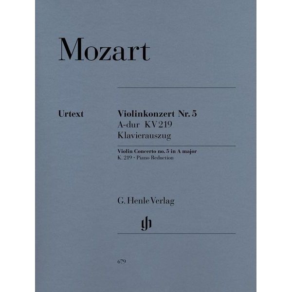 Henle Verlag Mozart Violinkonzert Nr. 5